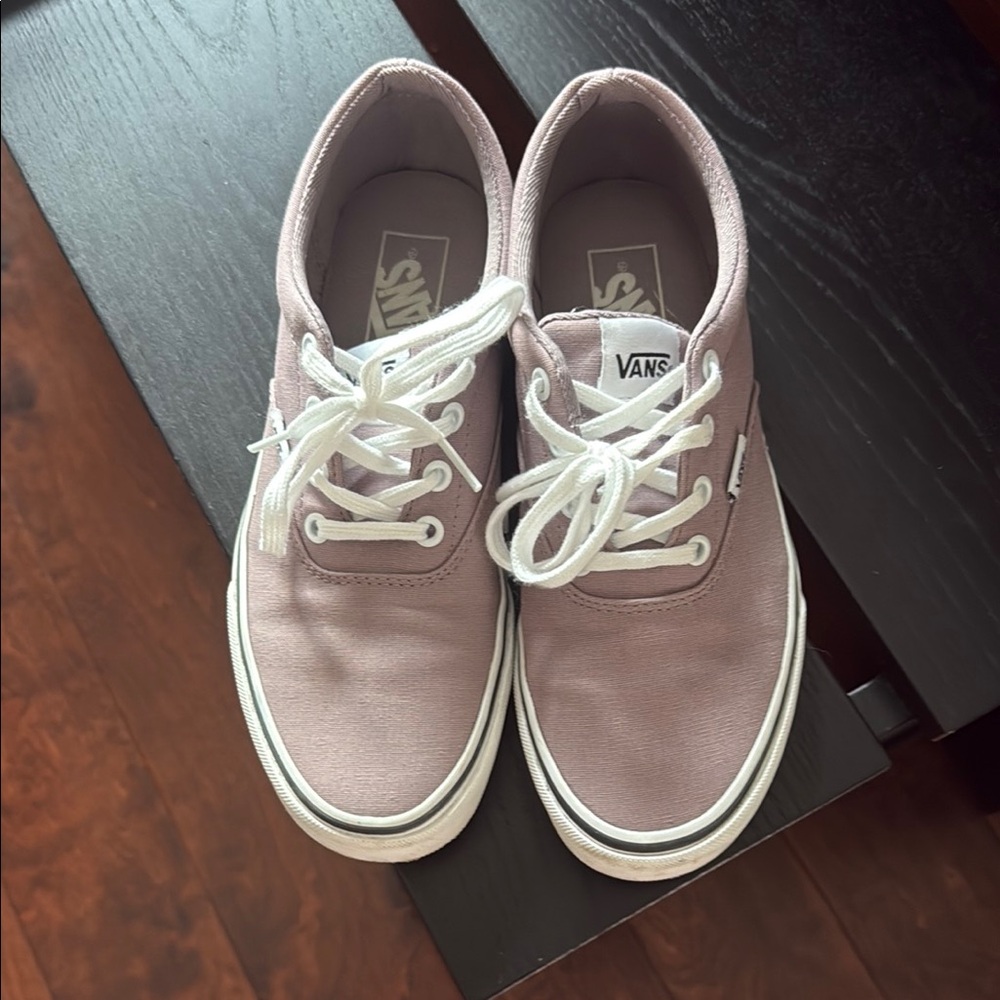 Vans Mauve Canvas Sneakers with White Accents